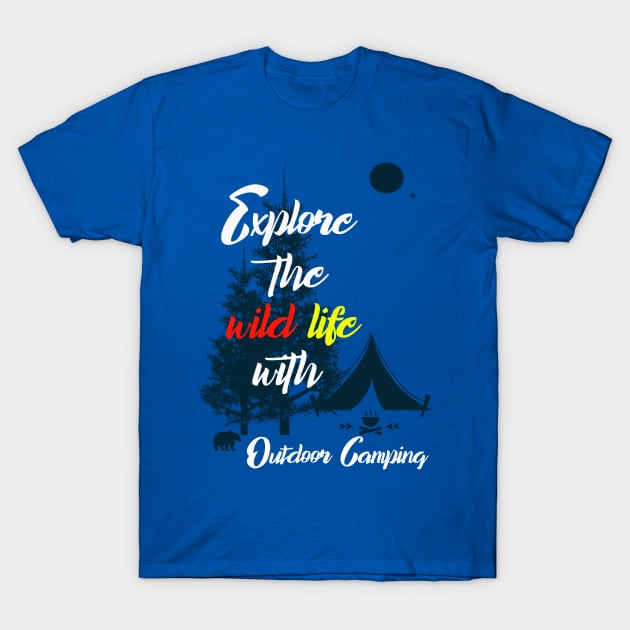 Outdoor camping adventure wild life T-Shirt by The Bombay Brands Pvt Ltd